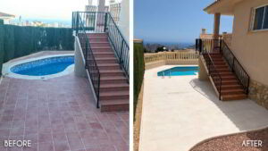 Swimming Pool redesign From Kidney shape to L shape Finestrat – Benidorm