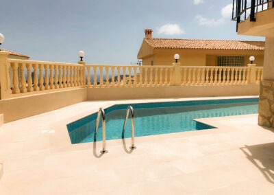 Splendid Rayleigh Scattering effect Swimming Pool in Finestrat Benidorm Alicante